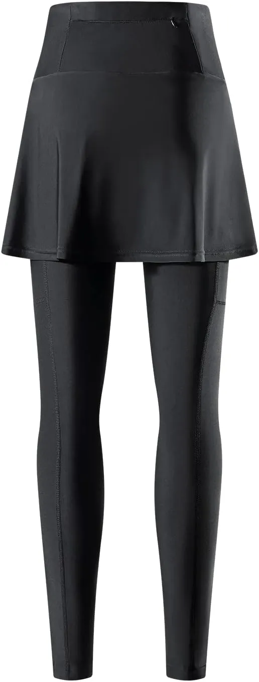 WOSAWE Womens Cycling Skirt with 4D Gel Padded High Waist Skorts Breathable MTB Riding Sports Shorts