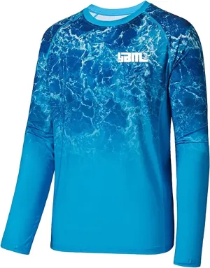 YIBIMOTTO Sun Protection Fishing Shirt for Men UPF 50  Long Sleeve Hooded Fishing T-shirts Quick Dry Fishing Clothing