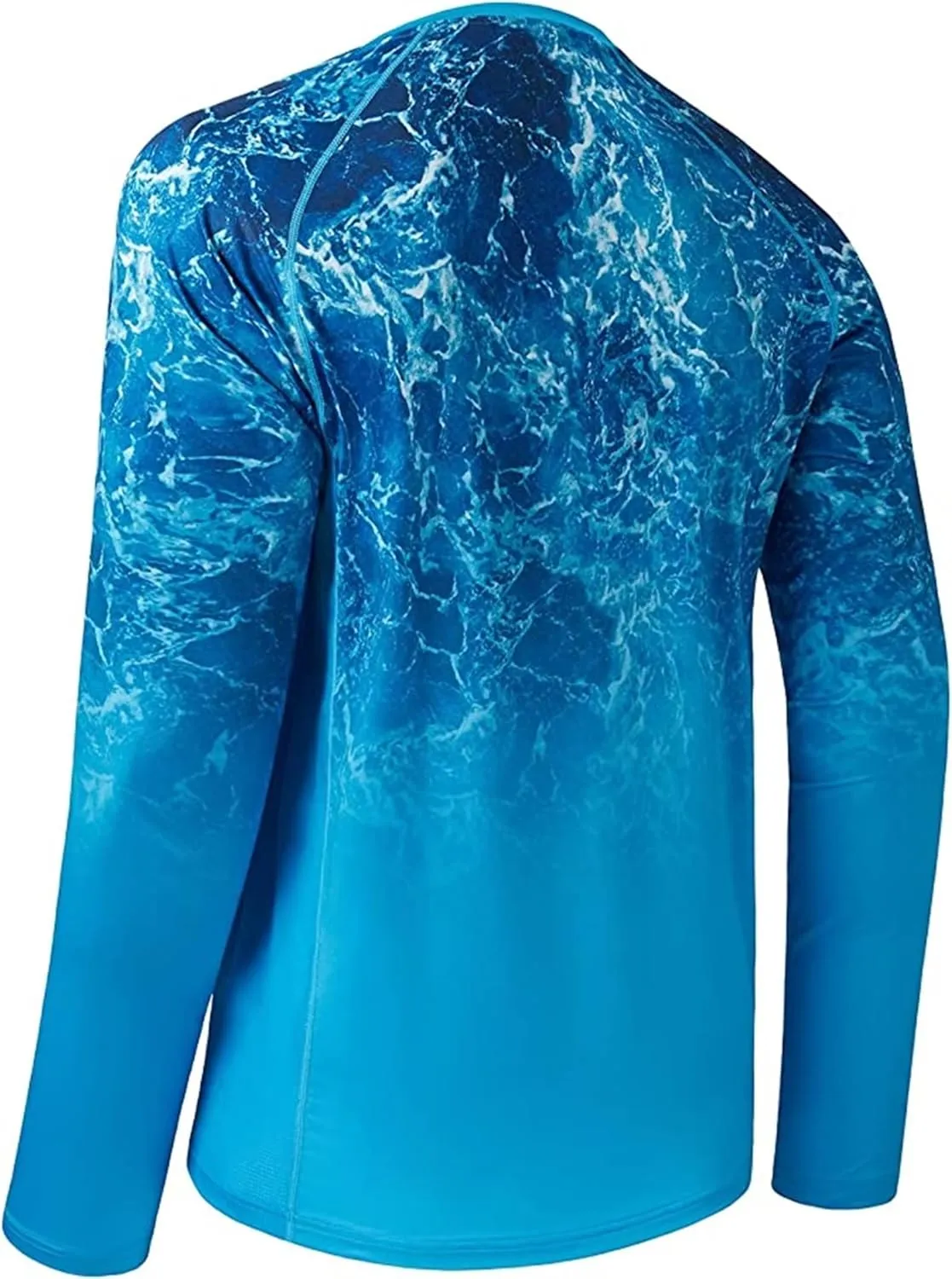 YIBIMOTTO Sun Protection Fishing Shirt for Men UPF 50  Long Sleeve Hooded Fishing T-shirts Quick Dry Fishing Clothing