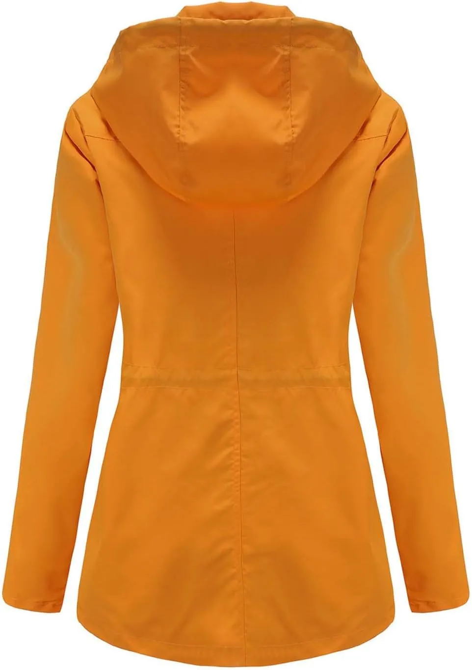 YRAETENM Rain Jacket Women Lightweight Waterproof Trench Coat Active Outdoor Hooded Windbreaker Casual Raincoat with Pockets