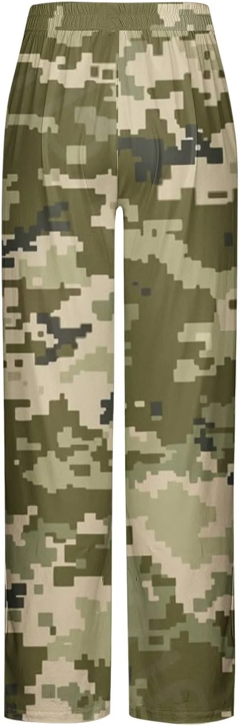 Zeiyignr Camo Lounge Pants for Men Lightweight Pjs Bottoms Soft Yoga Trousers Pajama Pants Sleepwear Bottom Pants with Pocket