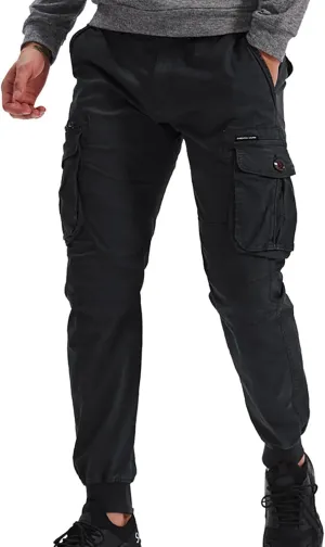 Zeiyignr Tactical Cargo Pants for Men Casual Work Hiking Sweatpants Joggers Outdoor Camping Fishing Trousers with Pockets