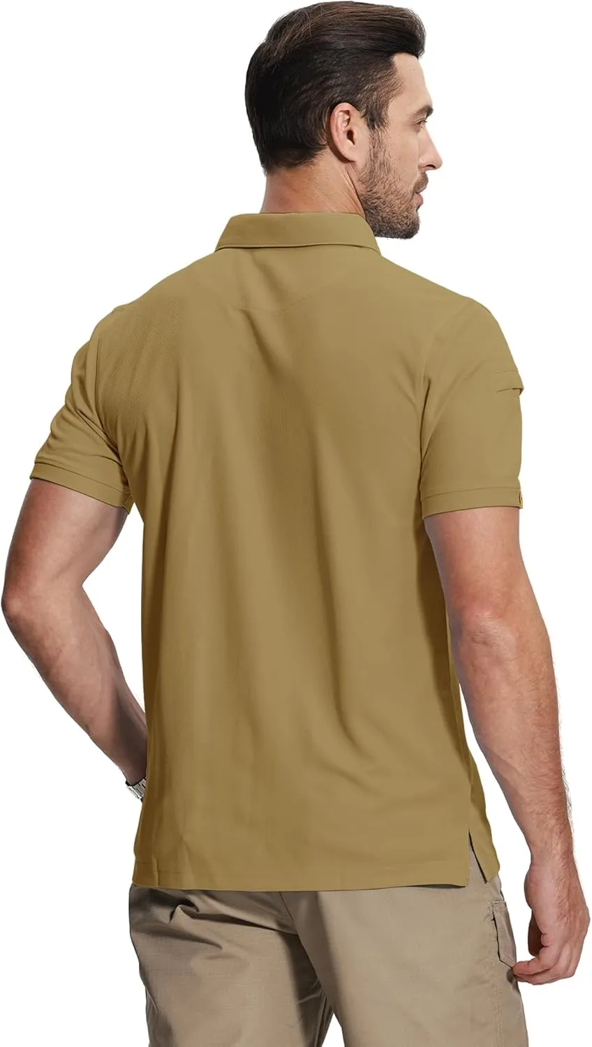 ZITY Mens 2 Pack Polo Shirts Short Sleeve Performance Sports Golf Shirt for Men Tactical Shirt